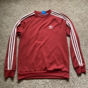 Red adidas crewneck